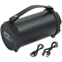 Altavoz con radio bluetooth personalizado negro Altavoz con radio bluetooth personalizado negro