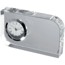 Reloj en bloque de cristal personalizado blanco Reloj en bloque de cristal personalizado blanco
