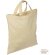 Bolsa pequeña de algodón asas cortas 145 gr. 27,5x31 cm Beige detalle 1