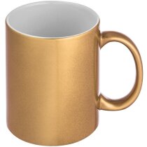 Taza con Acabados Metálicos oro