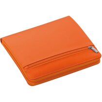 Funda para tablet portadocumentos con cremallera naranja personalizado