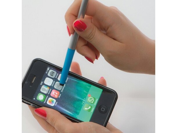 Bolígrafo con forma de mano flexible grabado