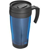 Vaso de plástico con asa 400 ml personalizado azul Vaso de plástico con asa 400 ml personalizado azul