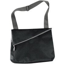 Bolsa de feria con sujección para trolley negra Bolsa de feria con sujección para trolley negra
