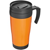 Vaso de plástico con asa 400 ml azul Vaso de plástico con asa 400 ml azul