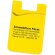 Bolsillo adhesivo para smartphone amarillo