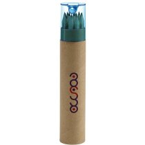 Caja de cartón con 12 lápices de colores en tubo barata marron Caja de cartón con 12 lápices de colores en tubo barata marron
