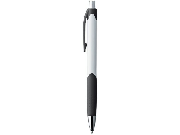 Bolígrafo de plástico en blanco con caucho