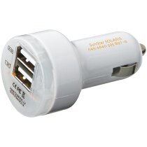 Cargador con doble usb blanco Cargador con doble usb blanco