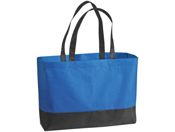 Bolsa de la compra de colores combinados azul