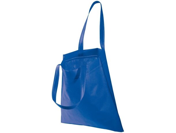 Bolsa de no tejido con asas grandes azul Bolsa de no tejido con asas grandes azul