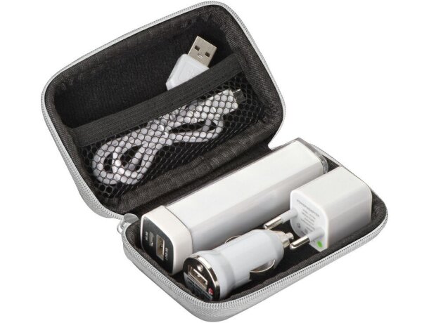Set para coche Cargador y Enchufe blanco Set para coche Cargador y Enchufe blanco
