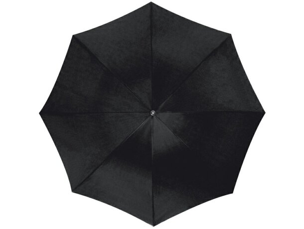 Paraguas automático con mango de plastico grabado negro Paraguas automático con mango de plastico grabado negro