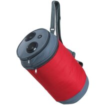 Nevera con forma de lata con altavoces personalizada roja Nevera con forma de lata con altavoces personalizada roja