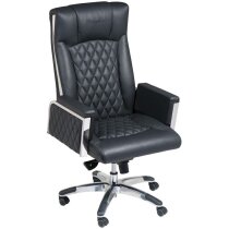 Sillón de Oficina Ferraghini con Ancho Reposabrazos negro Sillón de Oficina Ferraghini con Ancho Reposabrazos negro