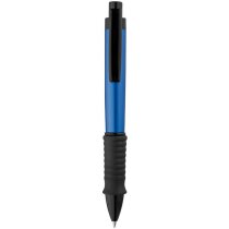 Bolígrafo de aluminio con sujeción comoda personalizado azul Bolígrafo de aluminio con sujeción comoda personalizado azul