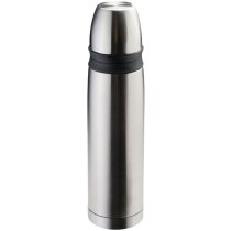 Termo con doble capa de acero y 2 tazas personalizado plata Termo con doble capa de acero y 2 tazas personalizado plata
