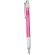 Bolígrafo de plástico en mate con caucho blanco rosa