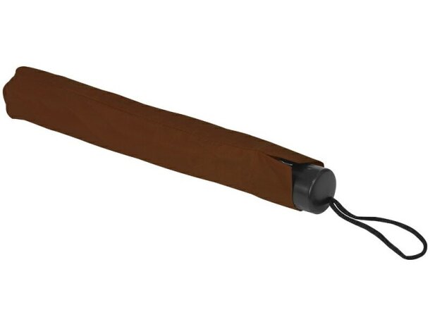 Paraguas plegable en estuche personalizado marron Paraguas plegable en estuche personalizado marron