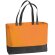 Bolsa de la compra de colores combinados personalizada naranja