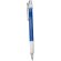 Bolígrafo de plástico en mate con caucho blanco azul
