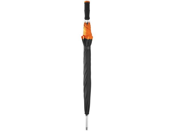 Paraguas fabricado en tafetan de gran calidad personalizado naranja Paraguas fabricado en tafetan de gran calidad personalizado naranja