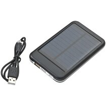 Powerbank solar personalizado negro Powerbank solar personalizado negro