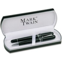 Set de escritura de la marca Mark Twain personalizado negro Set de escritura de la marca Mark Twain personalizado negro
