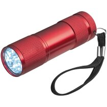 Linterna de aluminio de 9 luces led personalizada negra Linterna de aluminio de 9 luces led personalizada negra