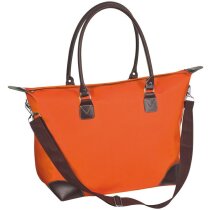 Bolso de nylon 190t con asas de mano y bandolera barato naranja Bolso de nylon 190t con asas de mano y bandolera barato naranja