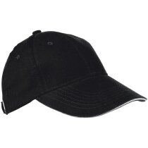 Gorra de colores con diseño béisbol negra