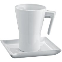 Juego e taza de café con plato barata blanca Juego e taza de café con plato barata blanca