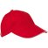 Gorra de colores con diseño béisbol roja