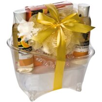 Set para baño 5 piezas naranja Set para baño 5 piezas naranja