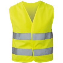 Chaleco con reflectante infantil personalizado amarillo Chaleco con reflectante infantil personalizado amarillo