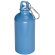 Botella de 500ml con Mosquetón. personalizada azul claro