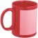Taza de cerámica de color especial para sublimacón roja merchandising