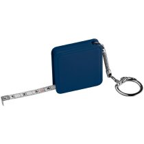Flexómetro con llavero de 1 metro personalizado azul Flexómetro con llavero de 1 metro personalizado azul