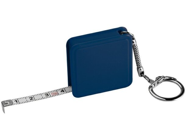 Flexómetro con llavero de 1 metro azul barato