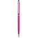 Bolígrafo de plástico con almohadilla para smartphone rosa grabado