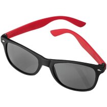 Gafas de sol de plastico con protección uv 400 y patillas de color