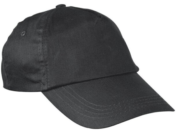 Gorra clásica de algodón unisex negra barata
