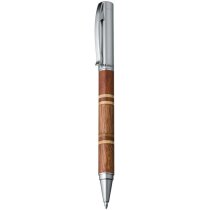 Set de bolígrafo de madera de la marca Mark Twain personalizado marron Set de bolígrafo de madera de la marca Mark Twain personalizado marron