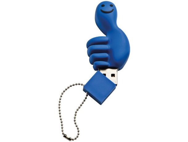 Memoria usb 8gb en forma de mano azul barato