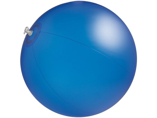 Pelota hinchable de playa 40 cm azul grabado