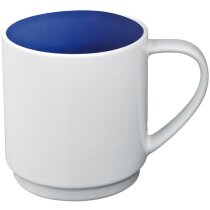 Taza de cerámica aplilable blanca con interior de color Taza de cerámica aplilable blanca con interior de color
