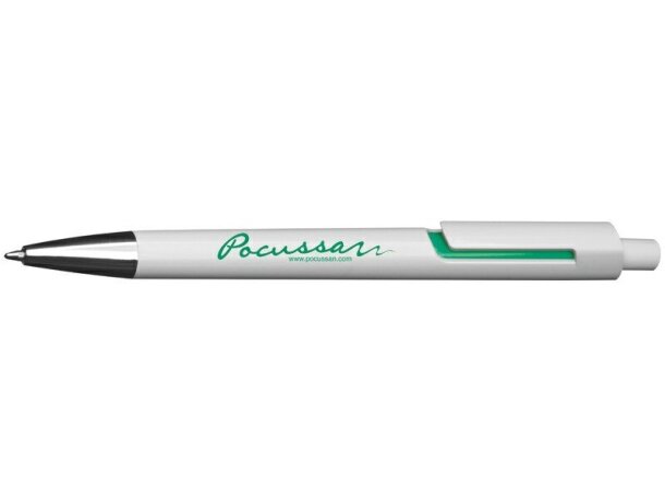 Bolígrafo de plástico con aplicaciones coloridas personalizado