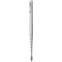 Bolígrafo telescópico con puntero láser personalizado plata Bolígrafo telescópico con puntero láser personalizado plata