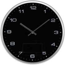 Reloj de pared con base desmontable para personalizar en esfera negra personalizado