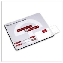 Alfombrilla ratón goma EVA negra antideslizante